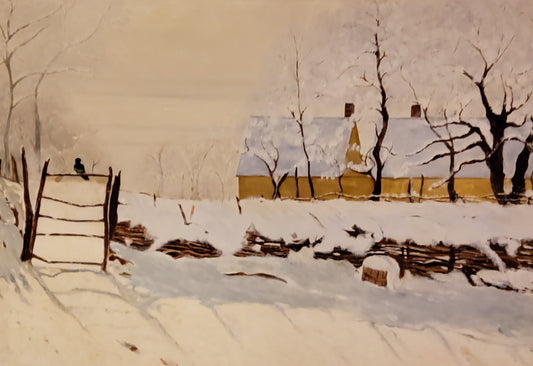 ANONYME - Copie "La pie de Claude Monet"