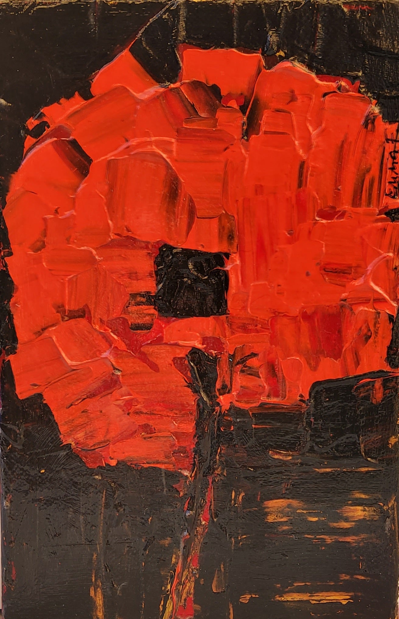 Série SONATE POUR UN COQUELICOT "Nocturne pour un Coquelicot"