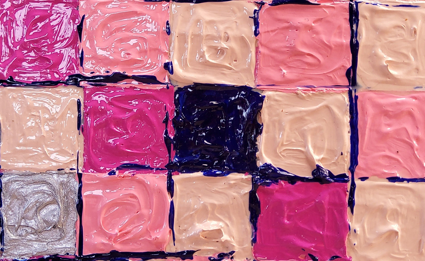 Série SONATE POUR UN COQUELICOT "Damier d'Âme"