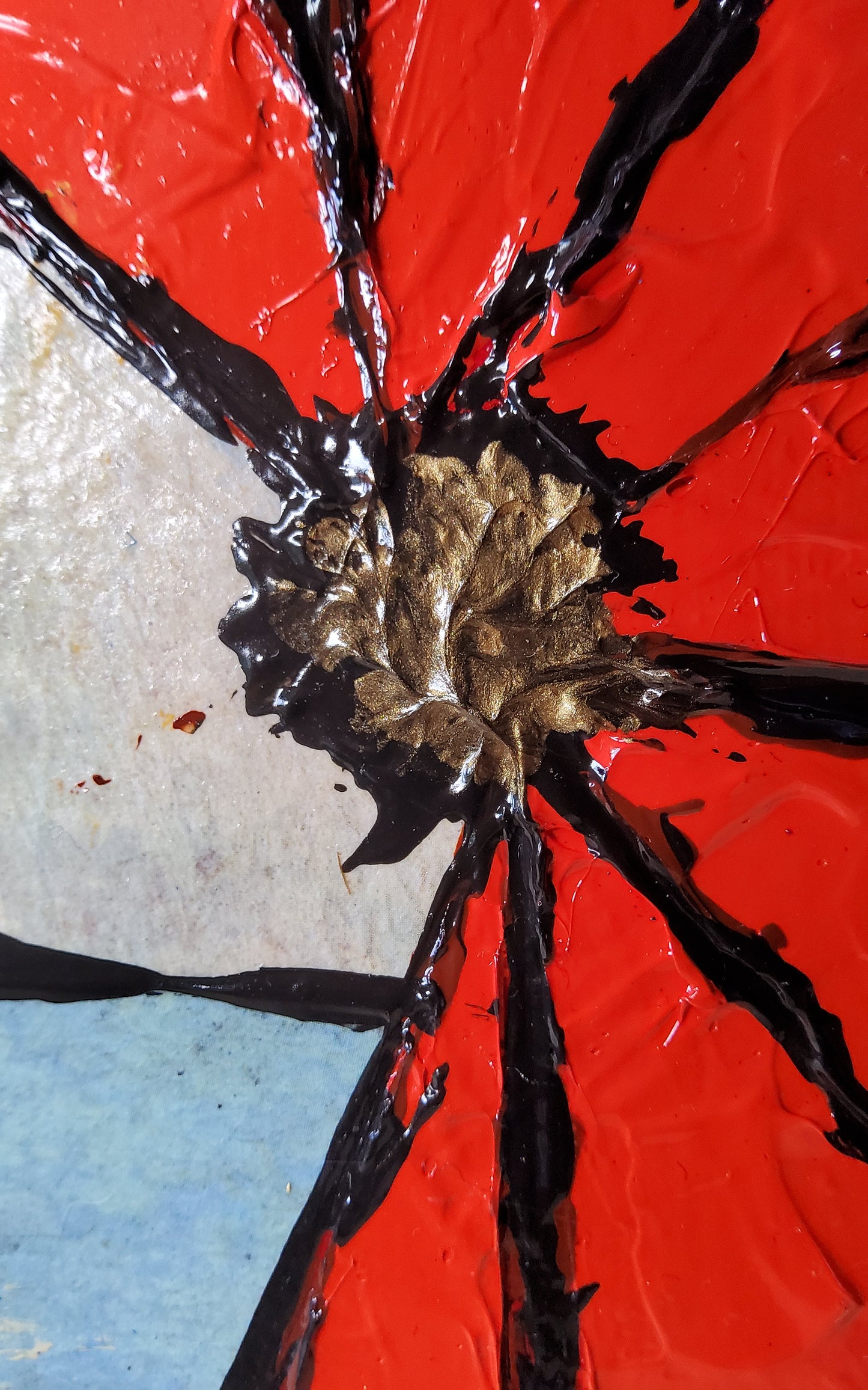 Série SONATE POUR UN COQUELICOT "Vitrail d'Or"