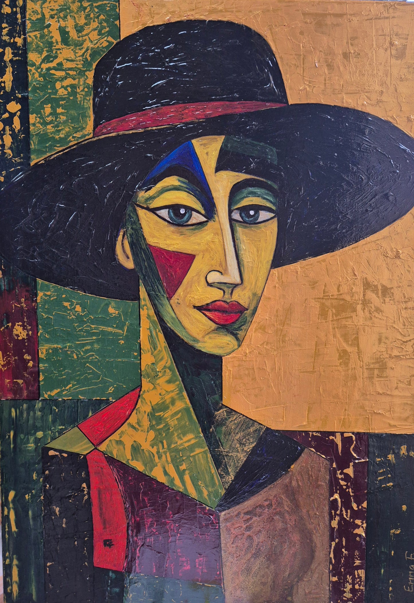 Série NEO-FEMMES "La Dame au Chapeau Noir"